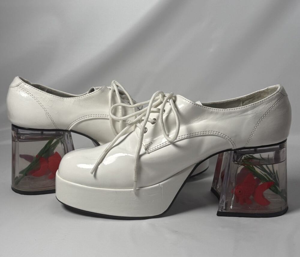Pleaser Funtasma Floating Fish Heels Pf Oxford Lace Up PIMP02 (M 10-11/W 12-13)